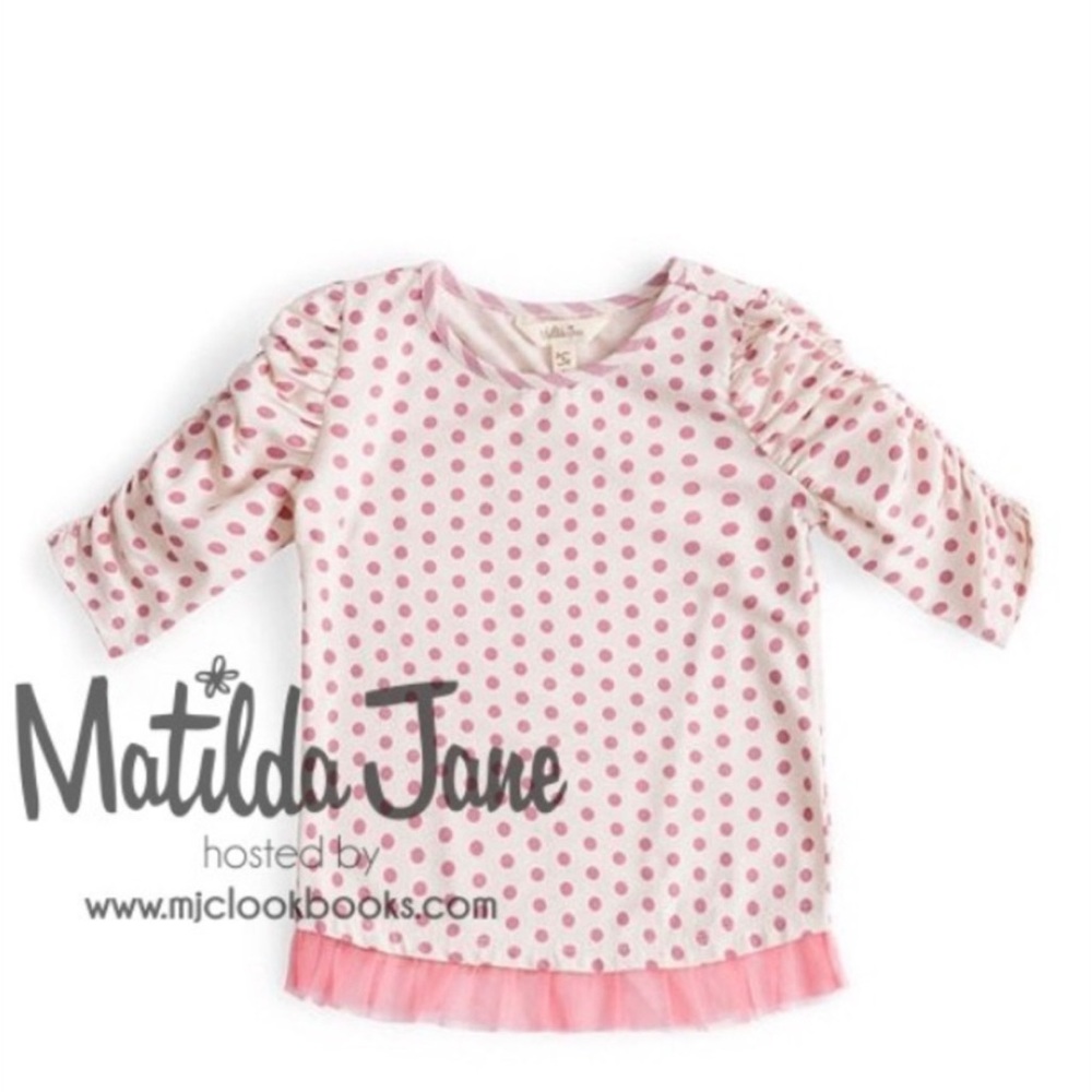 Matilda Jane Pink/White Polka Dot Tee